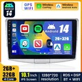 2+32G Android 14 Autoradio Carplay BT 5.0 GPS Navi für VW Passat B7 CC 2010-2015