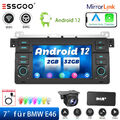 Android12 Autoradio Navi GPS Carplay GPS FM RDS für 3er BMW E46 318 320 +DAB KAM