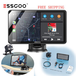 7 Zoll Wireless CarPlay Android Auto Autoradio IPS Bildschirm Tragbares FM +KAM