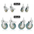 4x Transportrollen Schwerlastrollen Lenkrolle mit Gewindestift Möbelrollen DE