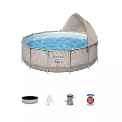 Steel Pro MAX™ Frame Pool Komplett-Set mit Filterpumpe Ø 396 x 107 cm, 561FY