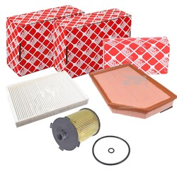 FEBI POLLEN- LUFT- ÖL-FILTER PAKET passend für Volvo V60 1 155 XC70 2 136