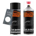 Autolack 2K Spraydosen Set für Ford 7VTA Blanc Glacier Blanco Basis 2K Klarlack