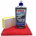 Sonax Xtreme Polish + Wax 2 Hybrid NPT 500 ml Set mit Applikator & Tuch
