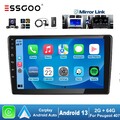 Android 13 2+64G CarPlay DAB+ Autoradio GPS NAV WIFI Cam Für Peugeot 407 04-2011