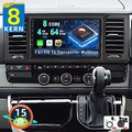 8Kern 4+64G Android 15 Autoradio CarPlay Für VW T6 Transporter Multivan GPS Navi