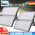 2x 200W LED Modul Flutlicht Fluter Außen Strahler Leuchte Scheinwerfer Warmweiß
