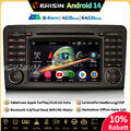 8-Kern DAB+Android 14 Autoradio Für Mercedes ML/GL Klasse W164 X164 CarPlay Navi