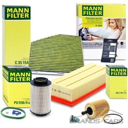 MANN-FILTER INSPEKTIONSPAKET FILTERSATZ B FÜR VW GOLF PLUS 5M 5 1K 1.9 2.0 TDINEU: INNENRAUMFILTER GEGEN ALLERGENE SCHIMMEL FEINSTAUB