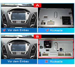 Android13 Für Hyundai IX35 Tucson 2009-2015 Autoradio GPS NAVI BT SWC DAB+ 1+32G