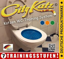 CityKatz ® WC-Trainingssitz ☆ Katzenklo ☆ Katzentoilette ☆ Schalentoilette & Co.