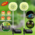 2/4×Solarleuchte Löwenzahn Licht Lichterkette Außen LED Solarlampe Garten IP65