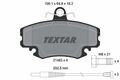 Bremsbelagsatz Scheibenbremse Textar für Renault Fuego + Super 5 + 80-> 2146304