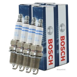 4x 0 242 240 620 Bosch Zündkerze entstört HR6DPP33V FORD MONDEO IV Turnier 