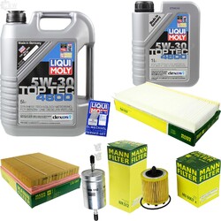 INSPEKTIONSKIT FILTER LIQUI MOLY ÖL 6L 5W-30 für Opel Vectra C Signum Vauxhall