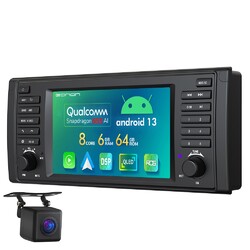 7" Für BMW E39 Android 13 Autoradio GPS DAB+ Navi WIFI SWC 6+64G 4G LTE CarPlay
