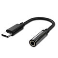 USB TYP-C Adapter auf 3,5mm Kopfhörer Klinke für Samsung Galaxy A55 SCHWARZ