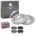 ABS BREMSSCHEIBEN 330mm + BELÄGE HINTEN passend für AUDI A6 4F C6 Limo+Avant