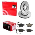 brembo SPORT BREMSSCHEIBEN 288mm + BELÄGE VORNE passend für AUDI A6 C5 4B
