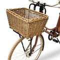 Frontgepäckträger Fahrrad Gepäckträger vorne Hollandrad inkl Fahrradkorb Rattan