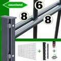Schmuckzaun Zaun Gartenzaun Gitterzaun Zaunset Komplettset Design Max