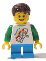LEGO - Junge / Kind mit Classic Space Aufdruck aus Set 40228 / twn264 NEUWARE 