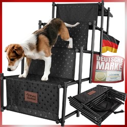 Deluxe Hundetreppe klappbar Hunderampe Einstieghilfe Hunde Autorampe fürs Auto
