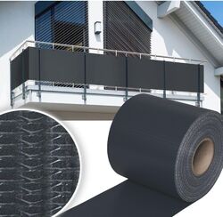 PVC Sichtschutz Streifen Rolle 35m Blende Folie Doppelstabmatten Garten Zaun