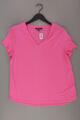 Esprit Shirt mit V-Ausschnitt Regular Shirt für Damen Gr. 48, XXL neuwertig pink