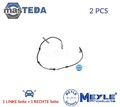 11-14 800 0014 ABS SENSOR DREHZAHLFÜHLER HINTEN MEYLE 2PCS NEU OE QUALITÄT