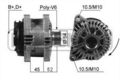 MESSMER Lichtmaschine Generator 150A 14V für Peugeot 206 CC 2.0 S16 2.2 HDi