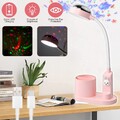 Kinder Schreibtischlampe & Stifthalter LED Nachttischlampe Tischlampe Projektor