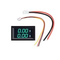 Digital Voltmeter DC 100V 10A Voltmeter Amperemeter Blau + Rot LED Amp Dual Digital
