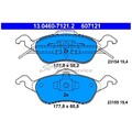 1x ATE Bremsbelagsatz vorne u.a. für Ford Focus 1 DAW DFW DNW | 754874