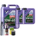 Motoröl 10W60 LIQUI MOLY 7L +MANN Ölfilter +Spülung +Cera Tec