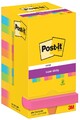 Post-it Super Sticky Notes Haftnotizen 76 x 76 mm Carnival 12 Blöcke á 90 Blatt