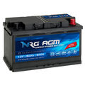 NRG AGM Autobatterie 12V 80Ah 800A/EN Start Stop Plus VRLA Batterie