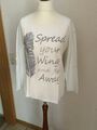 Neuwertiges Heine Oversized Shirt Gr 44 Metallic-Effekt NP50€