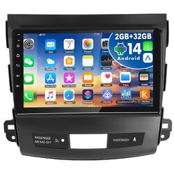 Android14 Autoradio Für Mitsubishi Outlander Citroen Peugeot 4007 GPS Navi 2+32G