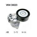 Spannrolle, Keilrippenriemen SKF VKM 38020 für CHRYSLER MERCEDES-BENZ JEEP