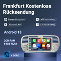 Android 13 Carplay Autoradio GPS Navi WIFI BT USB SWC Für Fiat 500 07-2015 2+64G