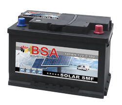 Solar SMF Batterie 100Ah 12V SHD Wohnmobil Versorgungs Solarbatterie Boot 80Ah