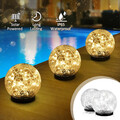 2x LED Solar Gartenleuchte Kugel Set Solarleuchte Außen Garten Lampe Kugelleucht