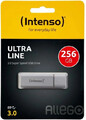 Intenso USB Stick 256GB 3.0 Ultra Line silber USB-A bis 70MB/s Aluminium