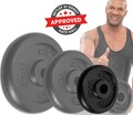 4x 2,5 Kg Hantelscheiben Gewichte Gewichtsscheiben Gusseisen Scheiben Training