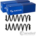 2X SACHS FAHRWERKSFEDERN HINTEN PASSEND FÜR VW GOLF LINKS+RECHTS