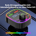 FM Transmitter Auto Bluetooth Kfz Radio Adapter PD+ Dual USB Ladegerät für Handy