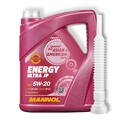 5 Liter Mannol Energy Ultra JP 5W-20 Motoröl Öl für Opel Ford Nissan + Schlauch