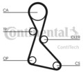 ZAHNRIEMENSATZ CONTINENTAL CTAM CT684K1 FÜR RENAULT 19 2 CHAMADE L53
