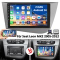 Android 14 Autoradio Apple Carplay Für Seat Leon MK2 1P1 2005-2012 64G BT FM KAM